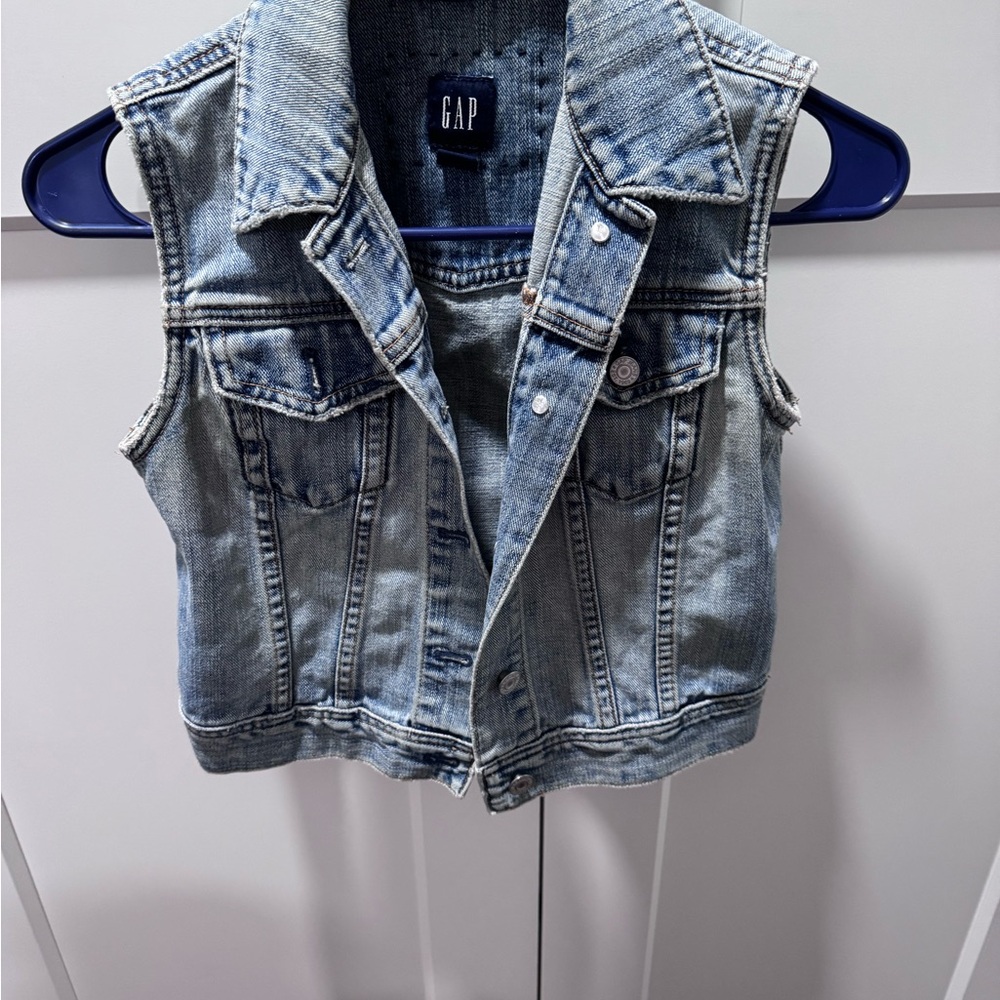 GAP Light Blue Denim Vest